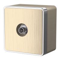 ТВ-розетка оконечная Gallant шампань рифленый W5083010