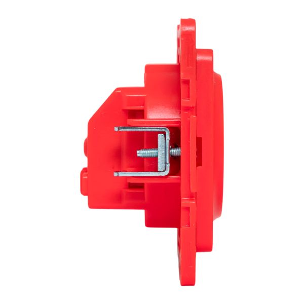 EKF PROxima Стокгольм Механизм Розетки 1-местной с/з 16А винтовые клеммы красный с защ. штор.