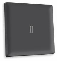 Лицевая панель ALFA (Графит Мягкое касание) для 1-клавишных выключателей с подсветкой QUANT AP9020