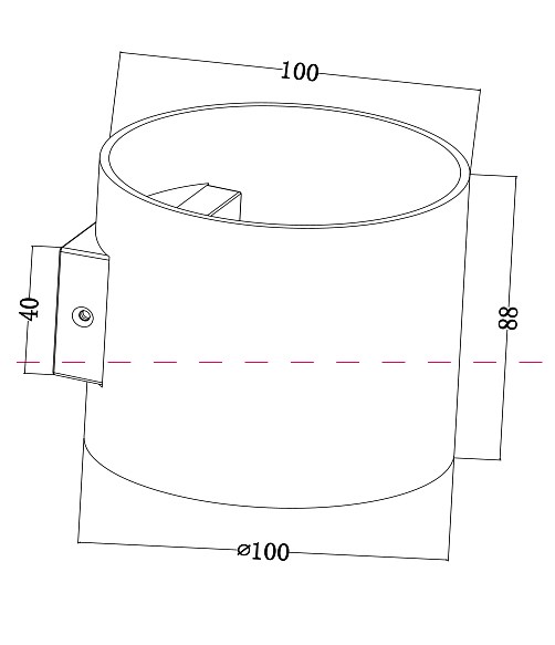 Настенный светильник (бра) C066WL-01B Maytoni Rond