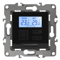 ЭРА 12-4111-06 Терморегулятор универс. 230В-Imax16А, IP20, 12, Чёрный