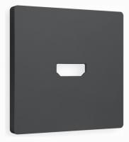 Лицевая панель ALFA (Графит Мягкое касание) для HDMI розетки QUANT AP9140