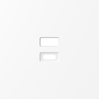 Donel Накладка для розеток USB, глянцевый белый, серия S08, DS28603