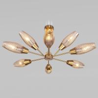 Потолочная люстра с плафонами 60140/9 золото Eurosvet Thalia Потолочная люстра с плафонами 60140/9 золото Eurosvet Thalia