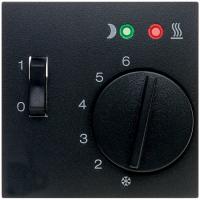 Berker S, B Антрацит матовый Накладка терморегулятора (мех.20340000)