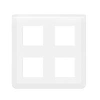 Legrand Mosaiс Рамка - Программа Mosaic - 2x2x2 модуля - белая