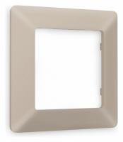 Рамка ALFA Line (Серо-бежевый матовый) 1-ая AF110361