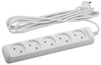 ЭРА U-5-5m Удлинитель без заземления., 5гн, 5м, ПВС, 2х1мм2, 10А