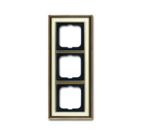 ABB BJE Династия Античная латунь/Белое стекло Рамка 3-ая