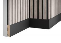 Плинтус WP80 экошпон, черный, 80х22х2400мм, МДФ