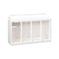 Simon Connect Белая Коробка Cima для поверхностного монтажа в сборе, на 4 Cima-модуля