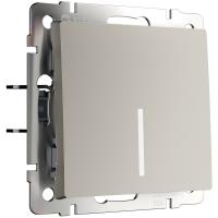 Выключатель одноклавишный с подсветкой (дымчатый) W1210104