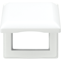 JUNG Откидная крышка 80,5 x 80,5 мм противоударная белая