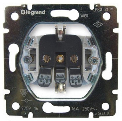 Legrand PRO 21 Мех Розетка с/з, винт клеммы