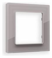 Рамка ALFA Platos (Сталь Стекло органическое) 1-ая AF330501