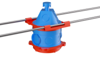 DKC Универсальная потолочная коробка для заливки в бетон, 90х71x114мм