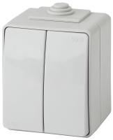 ЭРА 11-1606-03 Эксперт Серый Переключатель 2-кл ОУ IP65