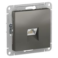 SE AtlasDesign Сталь Розетка компьютерная RJ45, кат. 6A, механизм