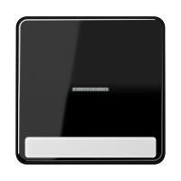 JUNG CD 500/CD plus Черная Клавиша 1-ая с/п с полем для надписи