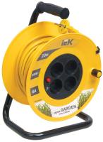 IEK Катушка УК20 с т/з 4 места 2Р/20м 2х0,75 мм2 "Garden"