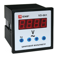 EKF PROxima Вольтметр цифровой на панель (96х96) VD-961 однофазный
