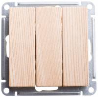 SE Wessen 59 Сосна Выключатель 3-клавишный, 10АХ