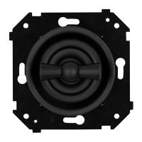 BIRONI Шедель Бриз Черный матовый Выключатель 2-кл (скрытый монтаж)