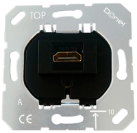Donel Механизм HDMI 2.0a, черный, разъем Type A 180° 4K Full HD @ 48 Hz 3D, HDR, серия STRS, STRS20A