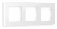 Рамка ALFA Techno (Белый глянец) 3-ая AF220103