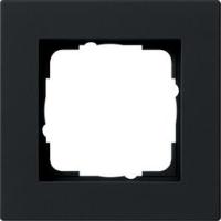 Gira E2 Черный Рамка 1-ая