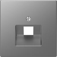 SE Merten D-Life Нержавеющая Сталь Накладка центральная для розетки 1-ной RJ45