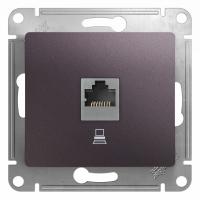 SE Glossa Сиреневый туман Розетка компьютерная RJ45 кат.5E
