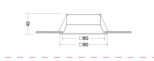 Встраиваемый светильник DL029-2-01W Maytoni Dot