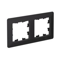 Systeme Electric AtlasDesign Air Карбон/дымчатый черный Рамка 2-ая