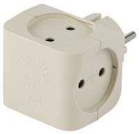 ЭРА SP-4-I Слоновая кость Тройник 4гн, без заземления