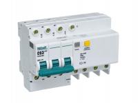 DEKraft ДИФ-101 Дифференциальный автоматический выключатель 3P+N 63А 30мА AC (С) со встроенной защитой от сверхтоков