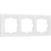 Рамка из поликарбоната на 3 поста Snabb Basic белый W0032001