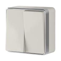 Выключатель двухклавишный Gallant слоновая кость W5020003