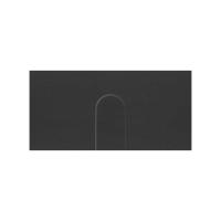 Simon 100 Черный матовый  Накладка узкого вывода кабеля