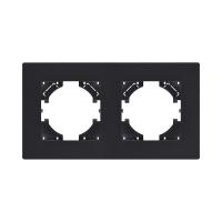 Рамка 2-постовая, черный матовый Kollinger Aspekt AT2BM
