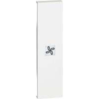 BT Living now Белый Лицевая панель с символом вентилятор для выключ и переключ 1 мод