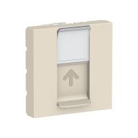 SE Unica Modular Антрацит Панель лицевая RJ45, одиночная без коннектора, 2 модуля