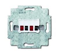 ABB BJE Мех Бел Аудиорозетка 2-ая (накладки 1766-хх и 2539-21х)