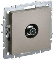 IEK BRITE Розетка TV проходная РТВ10-0-БрШ шампань