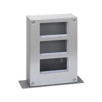 Simon Cima 500 Сталь Башня односторонняя на 3 модуля, 168х68х235,5мм, опора 68х221мм