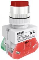 Dekraft Выключатель кноп. ABLFP D22 КРАСНЫЙ 220В ВK-22