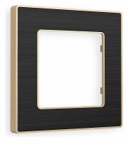 Рамка ALFA Arctic (Черный Стекло органическое/Шампань) 1-ая AF580541