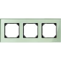 SE Merten SM M-Elegance Стекло Зеленое кальцит Рамка 3-ая