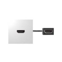 Simon 400 Белый Модуль с адаптером, проходной HDMI мама/мама