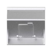 Simon Cima 500 Алюминий Адаптер для 1 шт RJ-45 CJ545.., CJ645.., CJ6A45F + MD67, наклон, крышка, 50х50мм